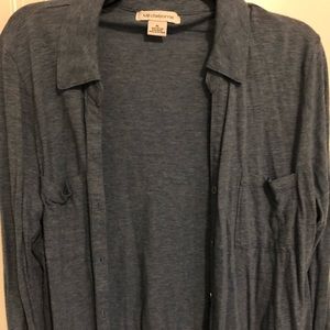 The perfect button down, blue blouse
